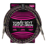 Ernie Ball Braided Instrument Cable ~ Purple Python
