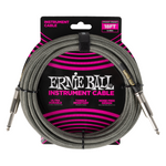 Ernie Ball Braided Instrument Cable ~ Silver Fox