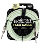 Ernie Ball 20ft Flex Guitar Cable - Glow in The Dark