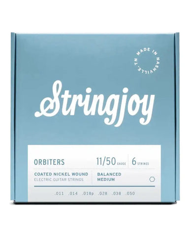 StringJoy Orbiters Coated Nickel Wound 11 - 50 Electric Guitar Strings